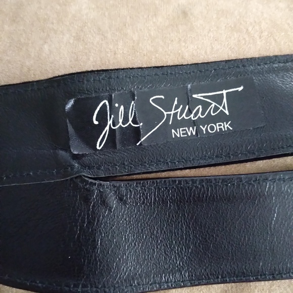 Vintage Jill Stuart  Black Double Suede/Leather Belt | Size OS